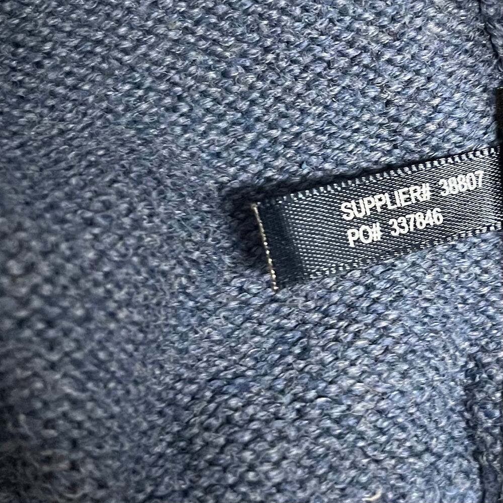 Polo Ralph Lauren Cotton Quarter Zip Sweater XXL Blue Pony Mock Neck Old Money - Picture 10 of 13